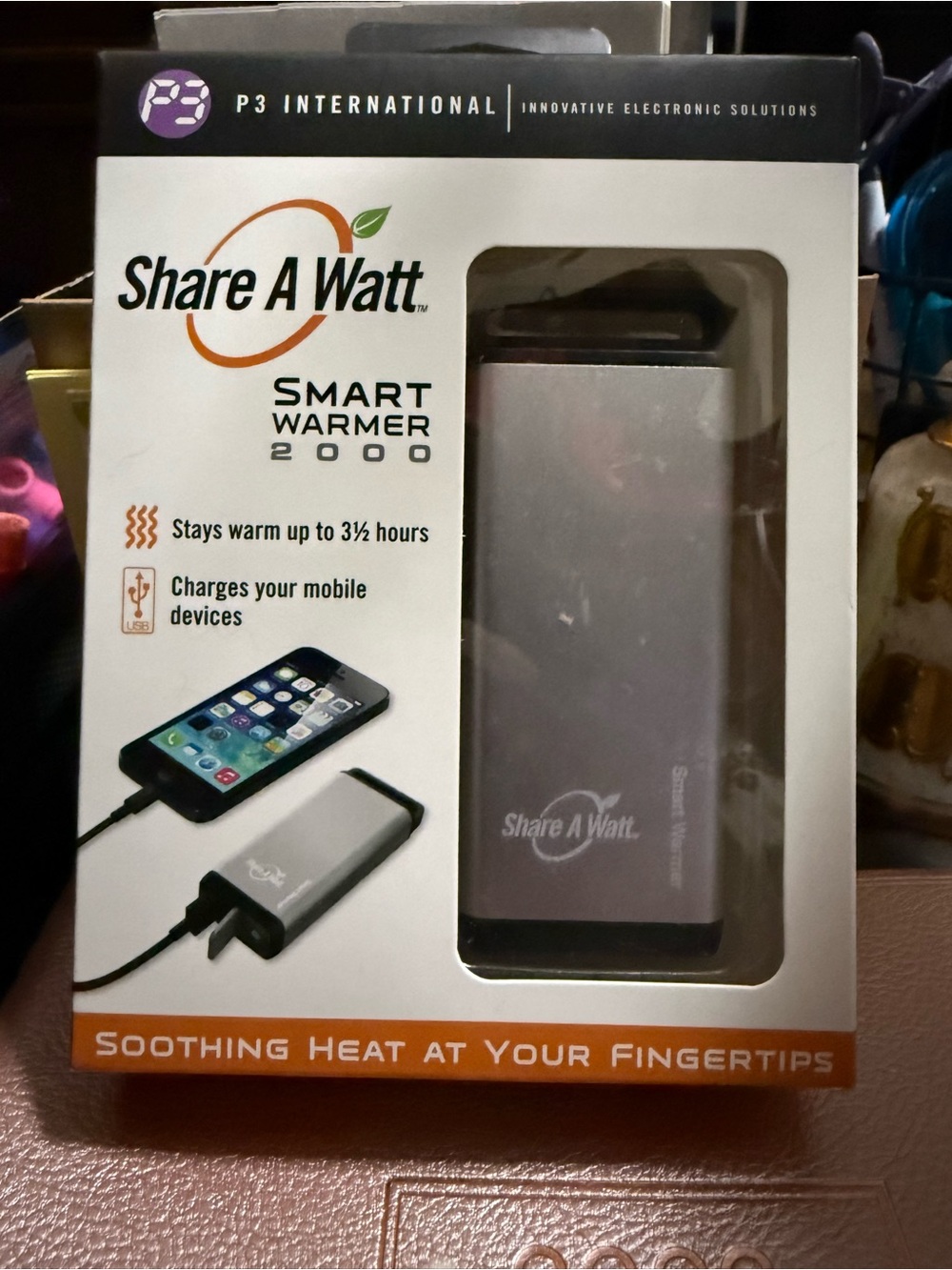 Smart Warmer 2000 - Silver Portable Hand Warmer & Phone Charger